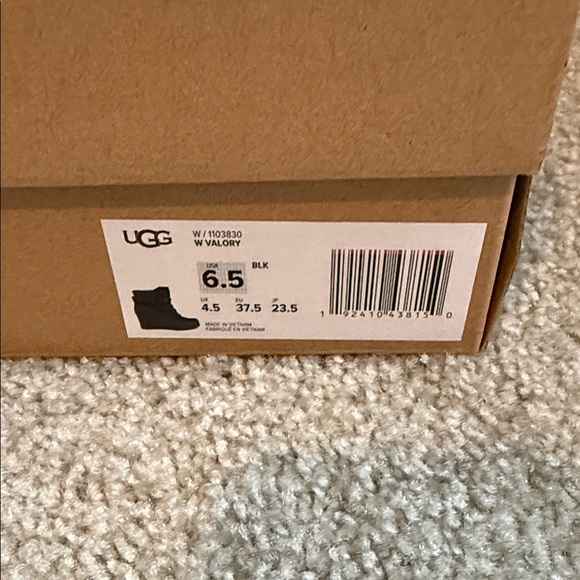 UGG Black Lace-Up Wedge Boots - Picture 2 of 7